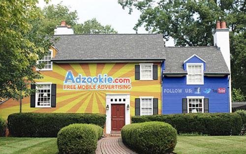 집을 광고판으로 쓸 수 있는 Adzookie