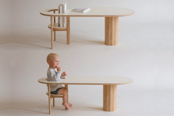 아기 의자 좌식테이블 컨셉