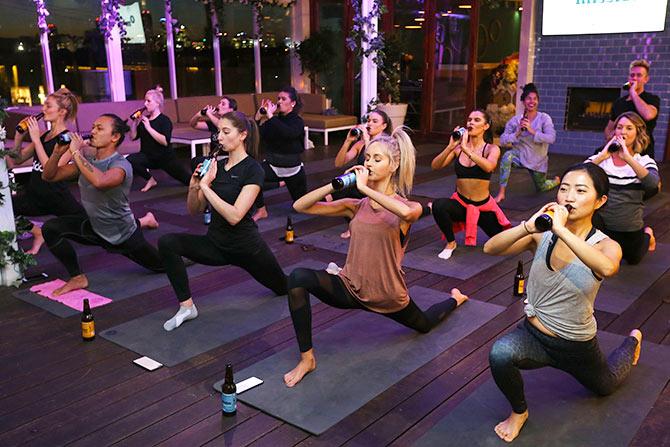 다이어트보다 심신의 휴식, Beer Yoga