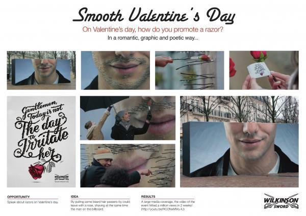 면도기 회사WILKINSON “Smooth Valentine’s Day”