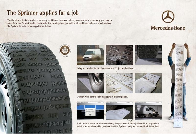 Benz “The Sprinter applies for a job”