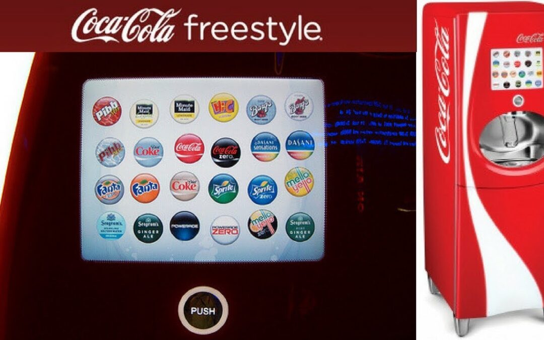 200여가지의 선택권을 제공하는 음료 자판기
