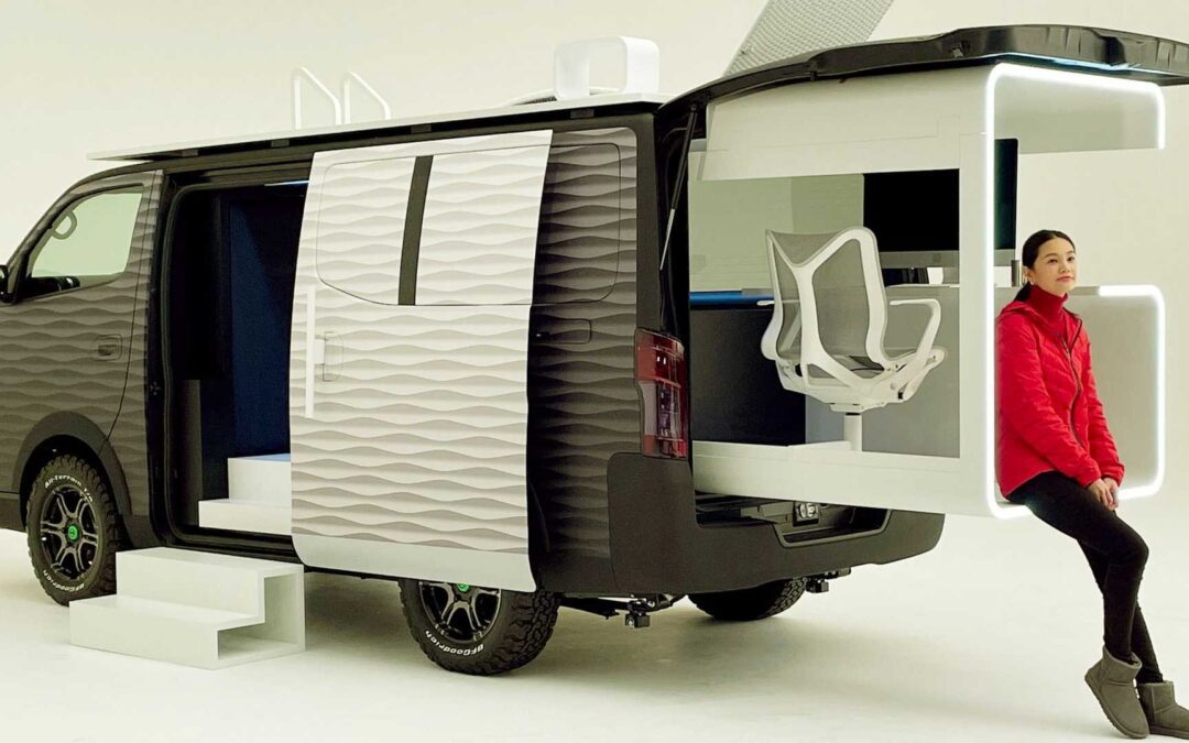 닛산의 이동형 오피스 Caravan Office Pod Concept